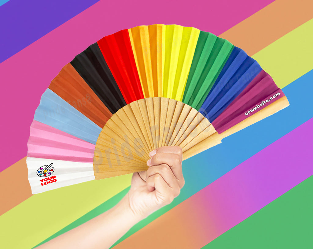Custom Fan for Pride made by Pride Fans® Bulk Wholesale LGBTQ Pride 