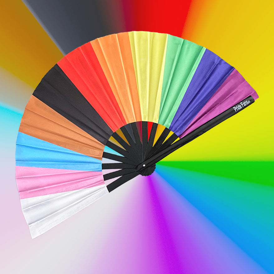 Pride Fans® Brand Folding Hand Fans Large Small Custom Wholesale Fans